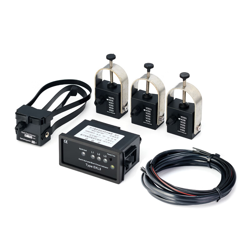ekl-3k电缆线路故障指示器接地面板型电池内置10-35kv通用 ekl3k/3米